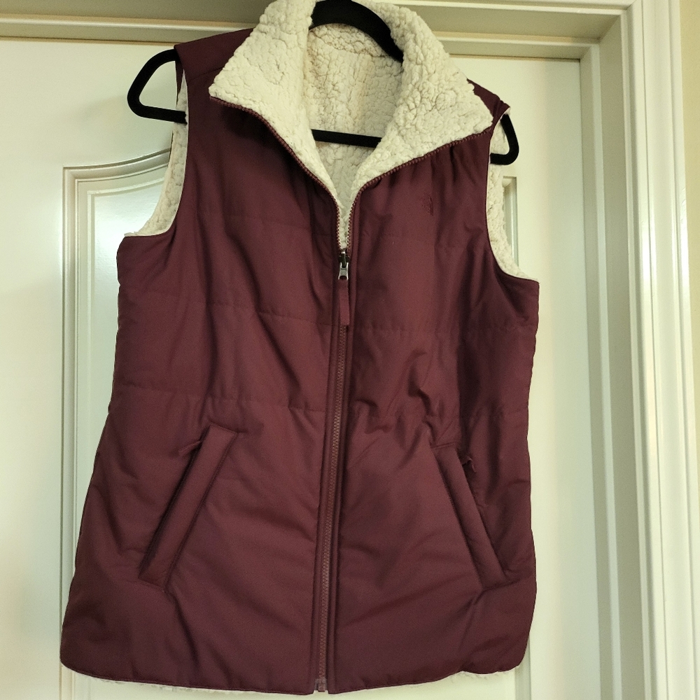 NWOT New North Face Merriewood Reversible Vest Sherpa Puffer Quilted Size Medium - Picture 2 of 13